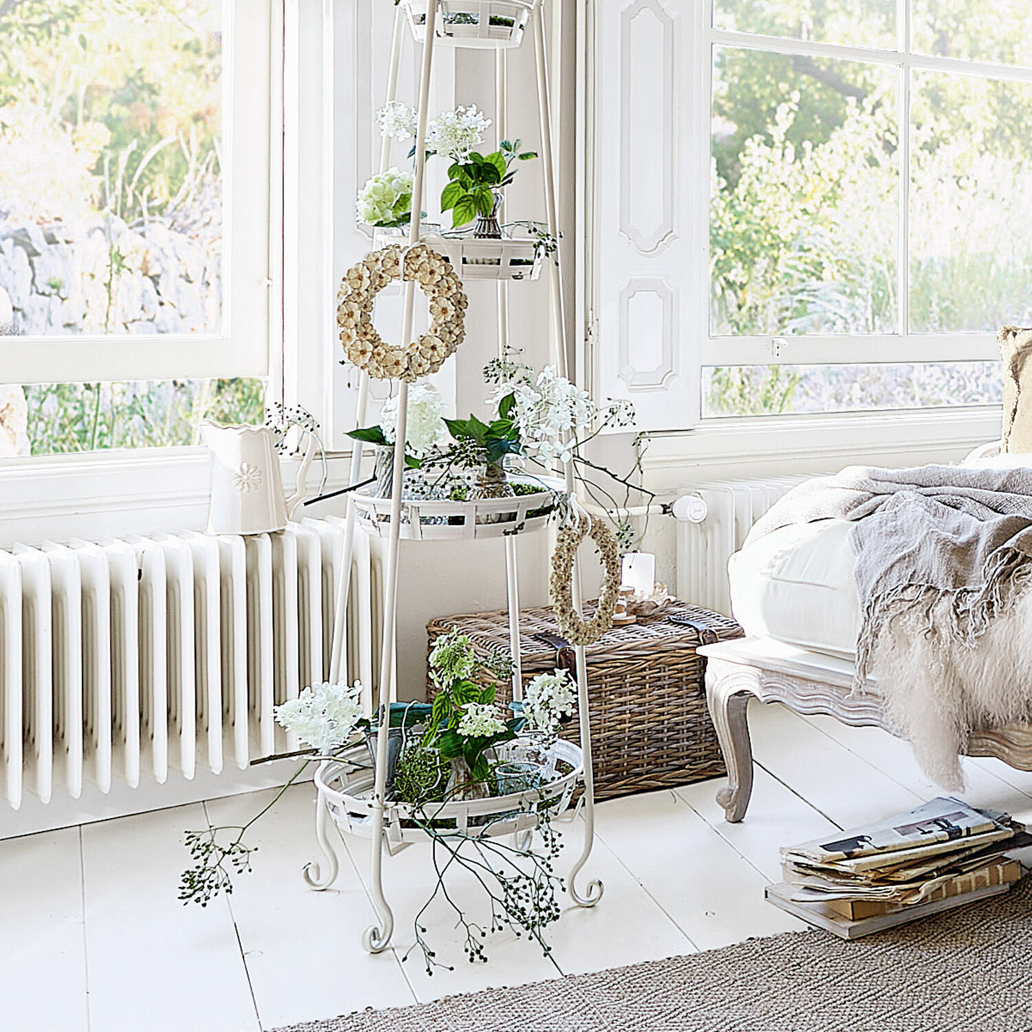Lot de 2 couronnes Marie