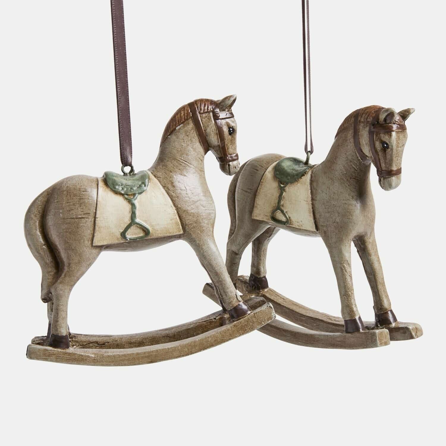 Lot de 4 chevaux décoratifs Cory