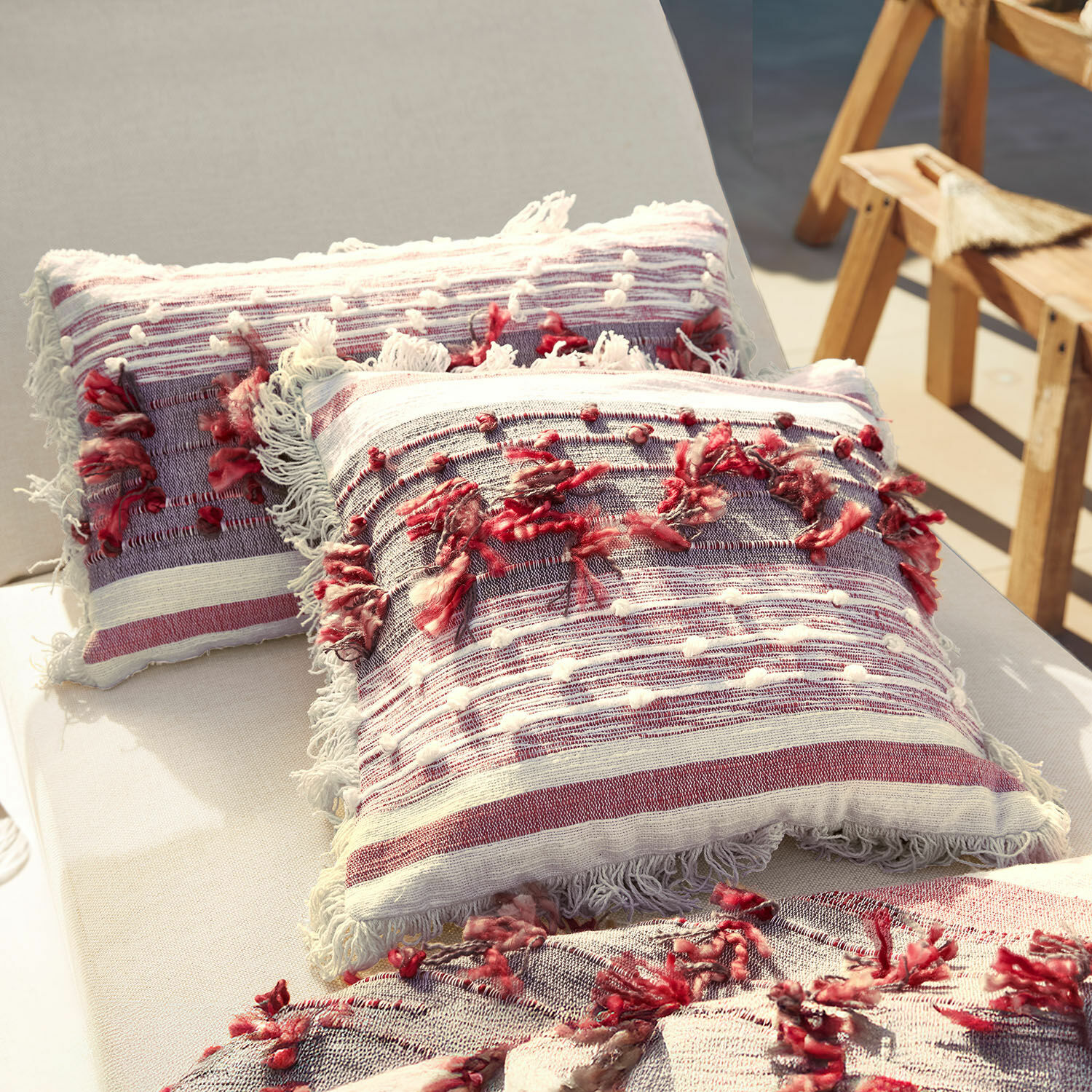 Lot de 2 housses de coussins Yazmira