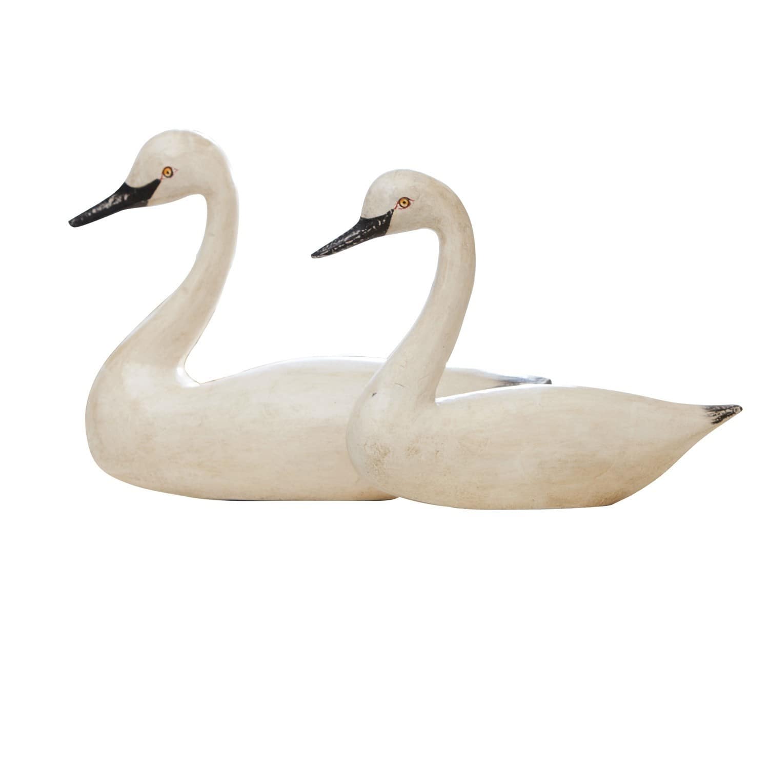 Lot de 2 décorations cygne Cygne