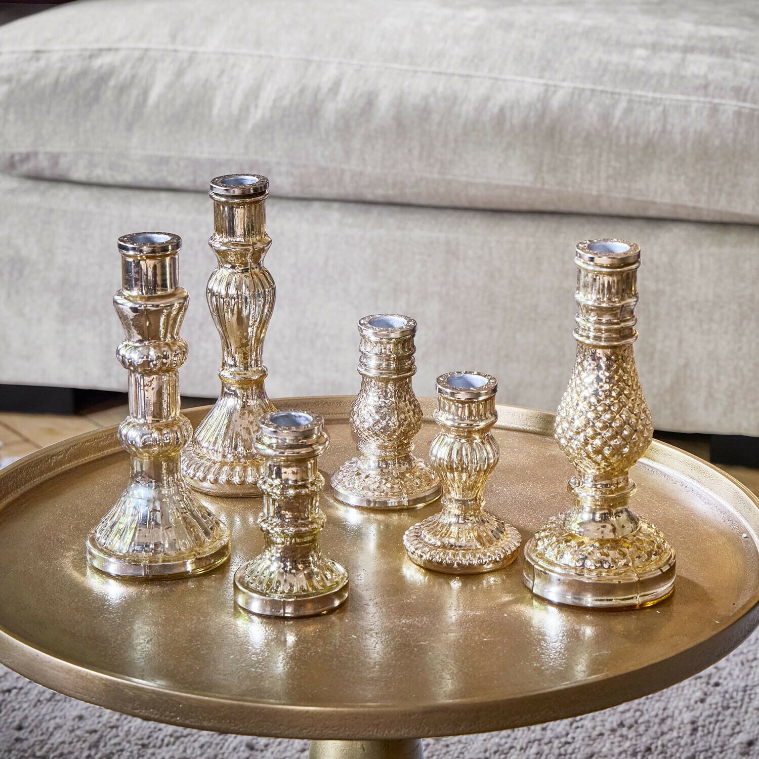 Lot de 6 bougeoirs Ironglow