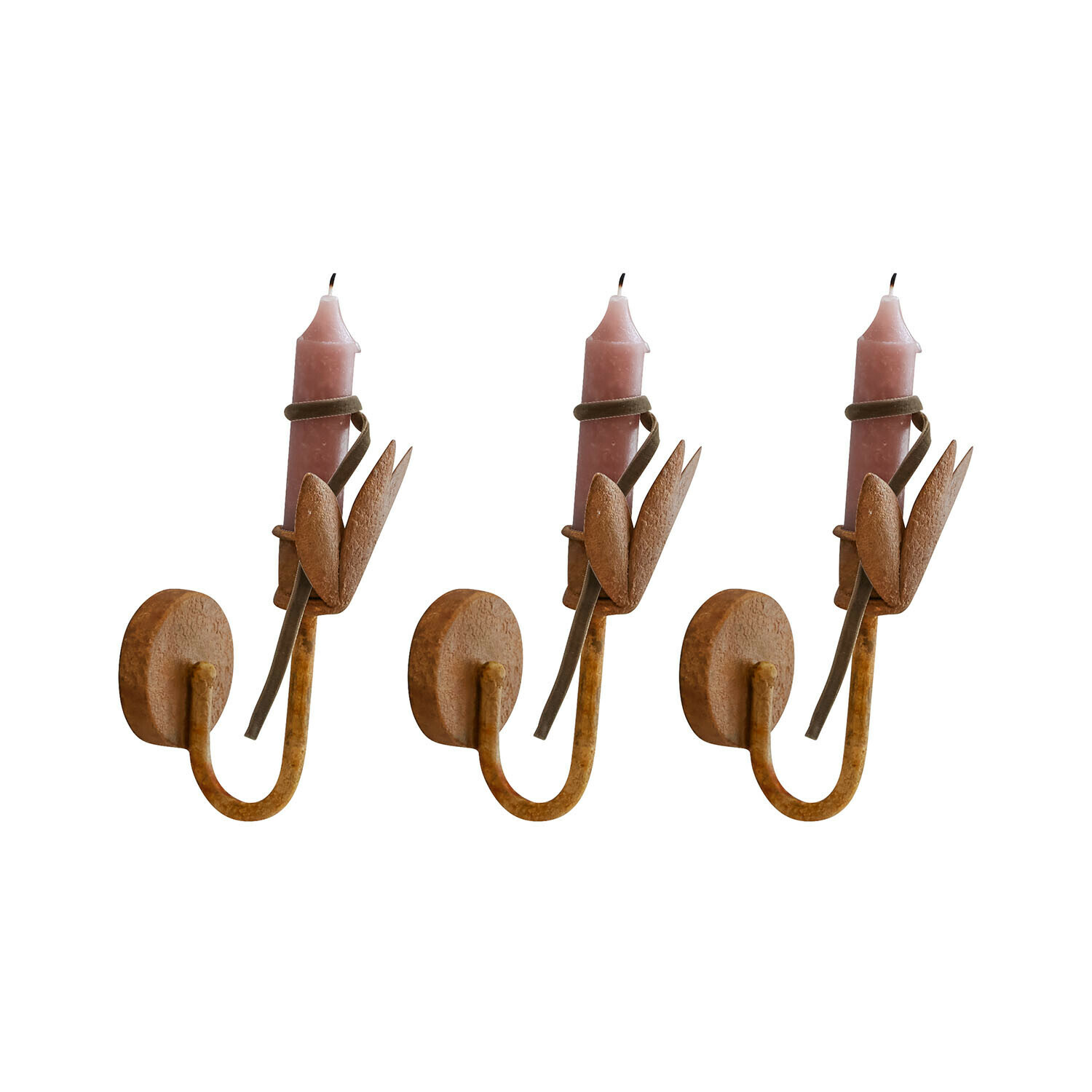 Lot de 3 bougeoirs muraux Cressivaux
