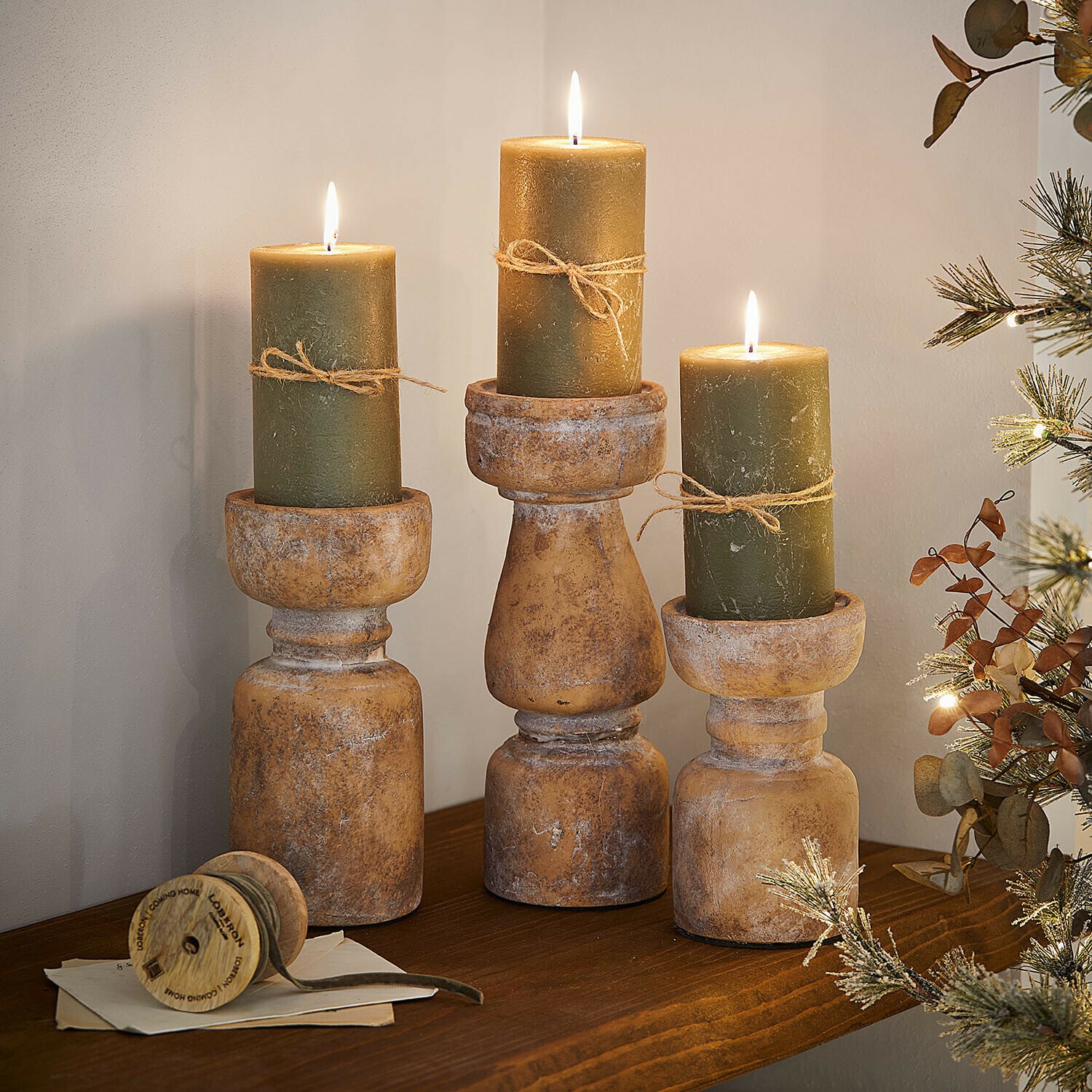Set de 3 bougeoirs Talona