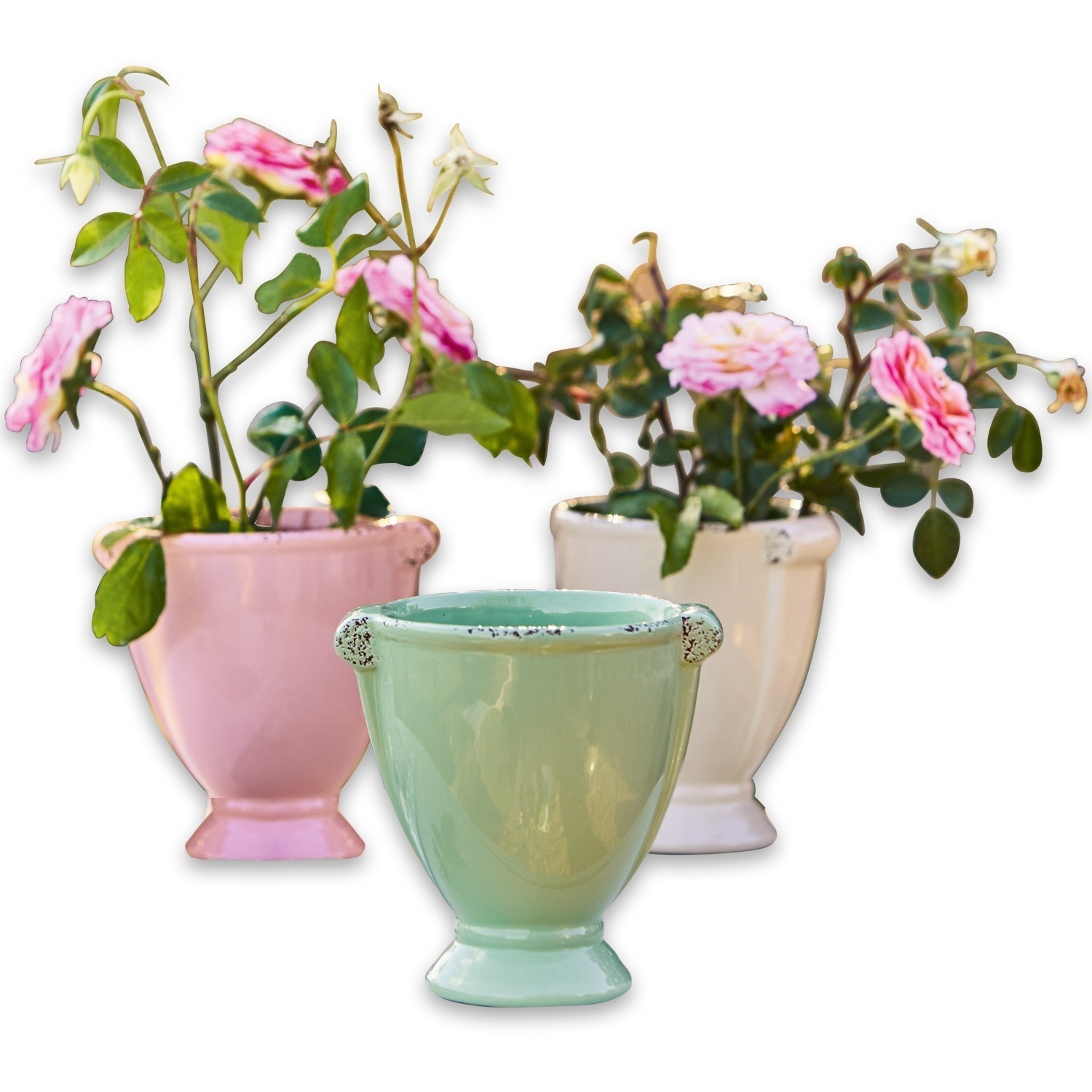 Lot de 3 cache-pots Pastels