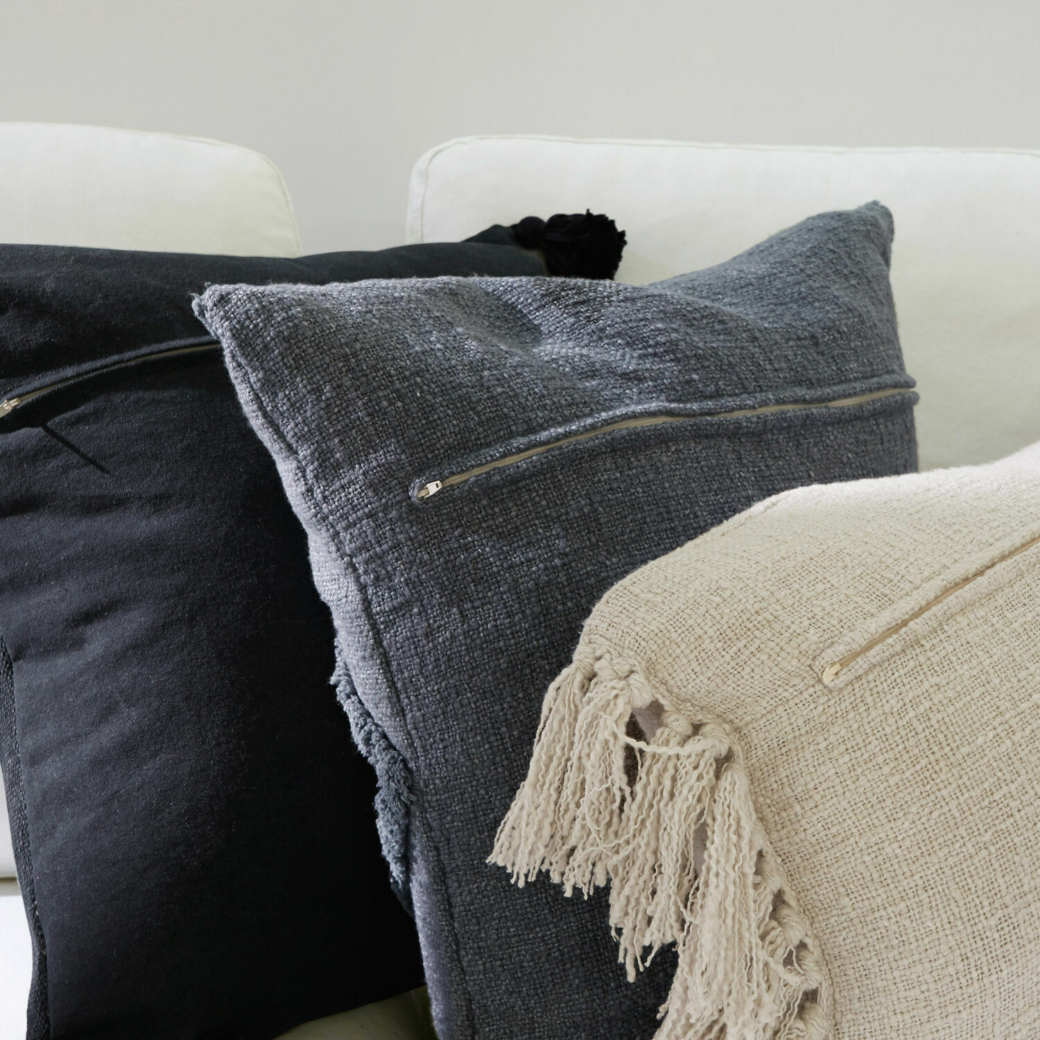 Lot de 3 housses de coussins Lome