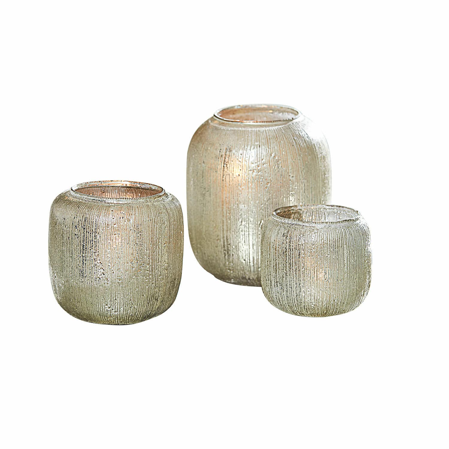 Lot de 3 photophores Clioneth