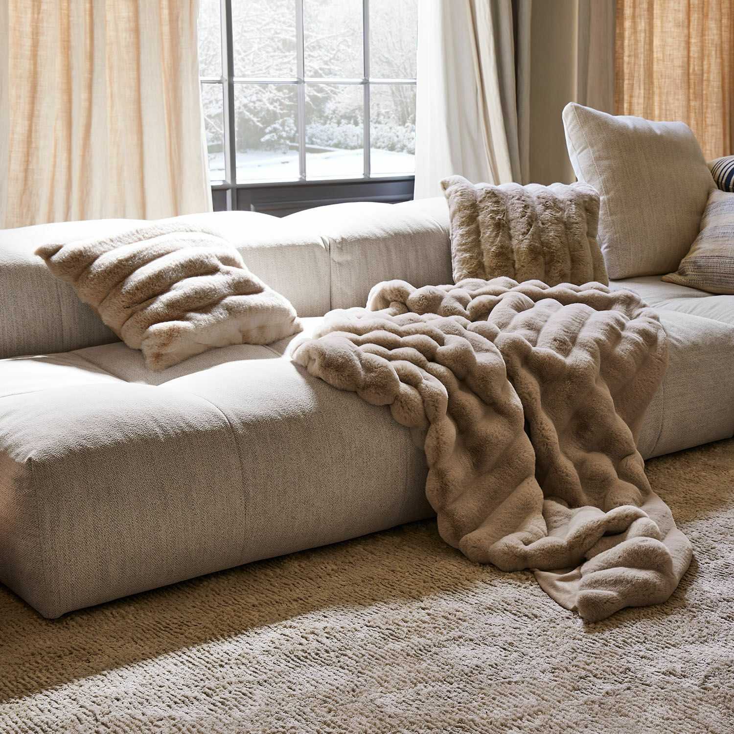 Lot de 2 housses de coussins Caelira
