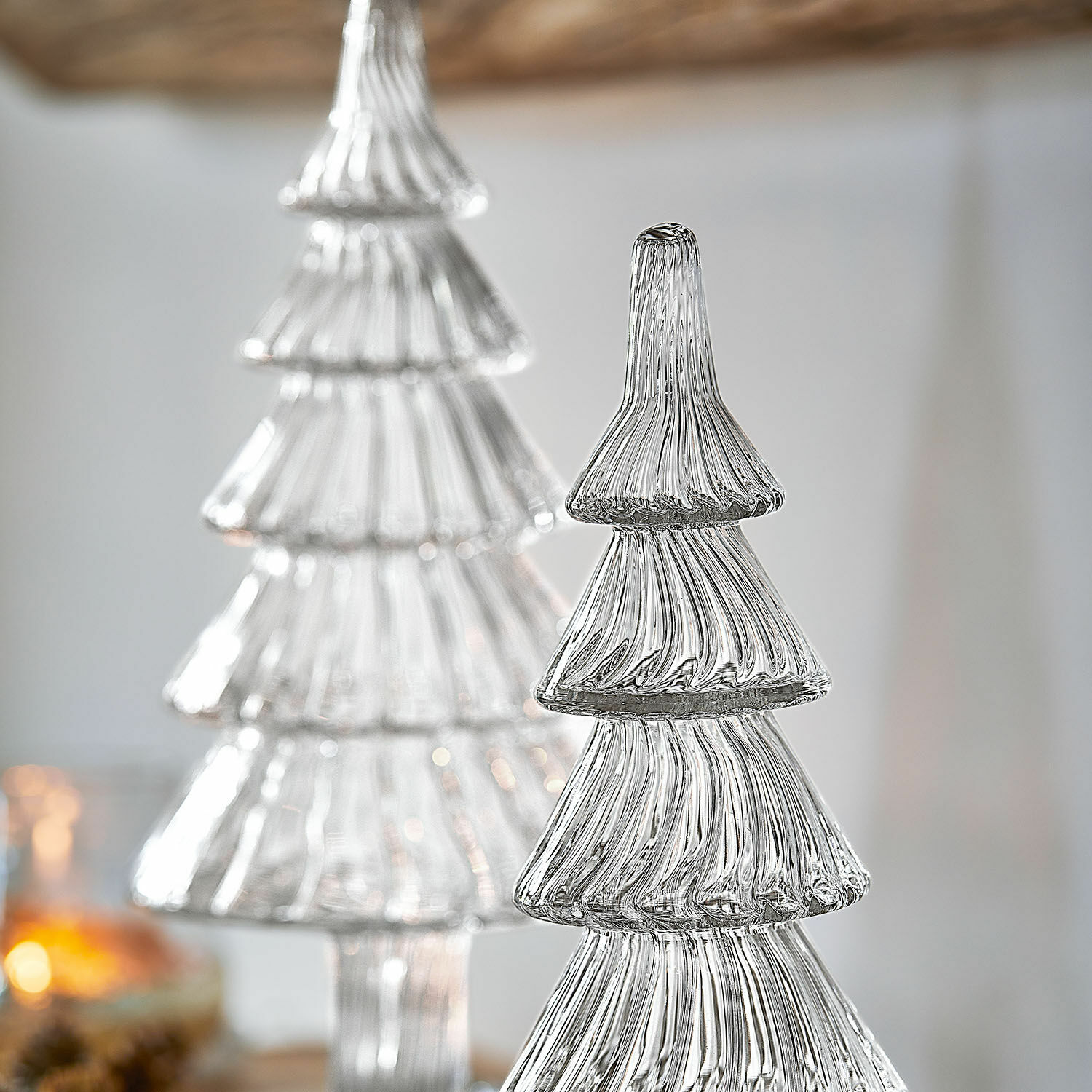 Lot de 2 sapins décoratifs Girondelle