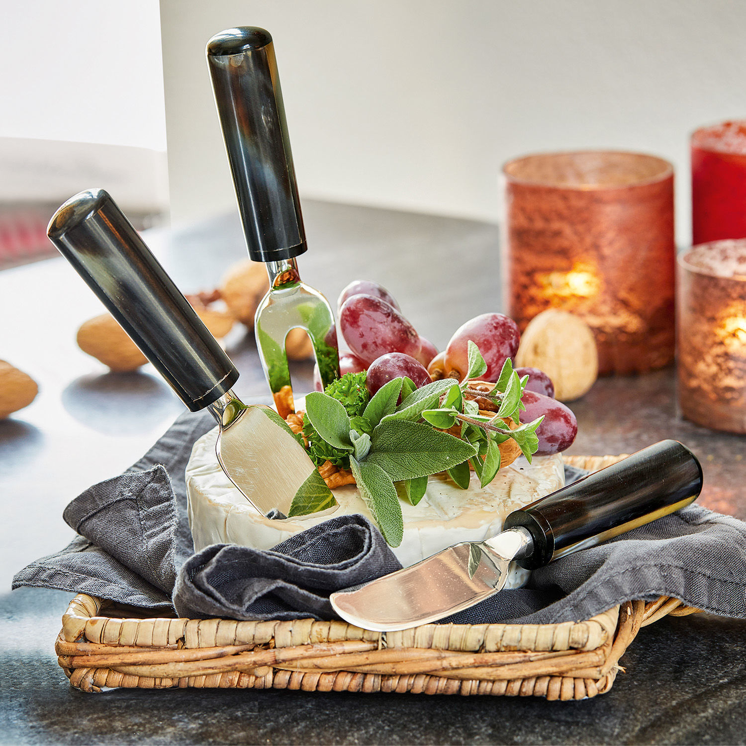 Lot de 3 couverts à fromage Wilder