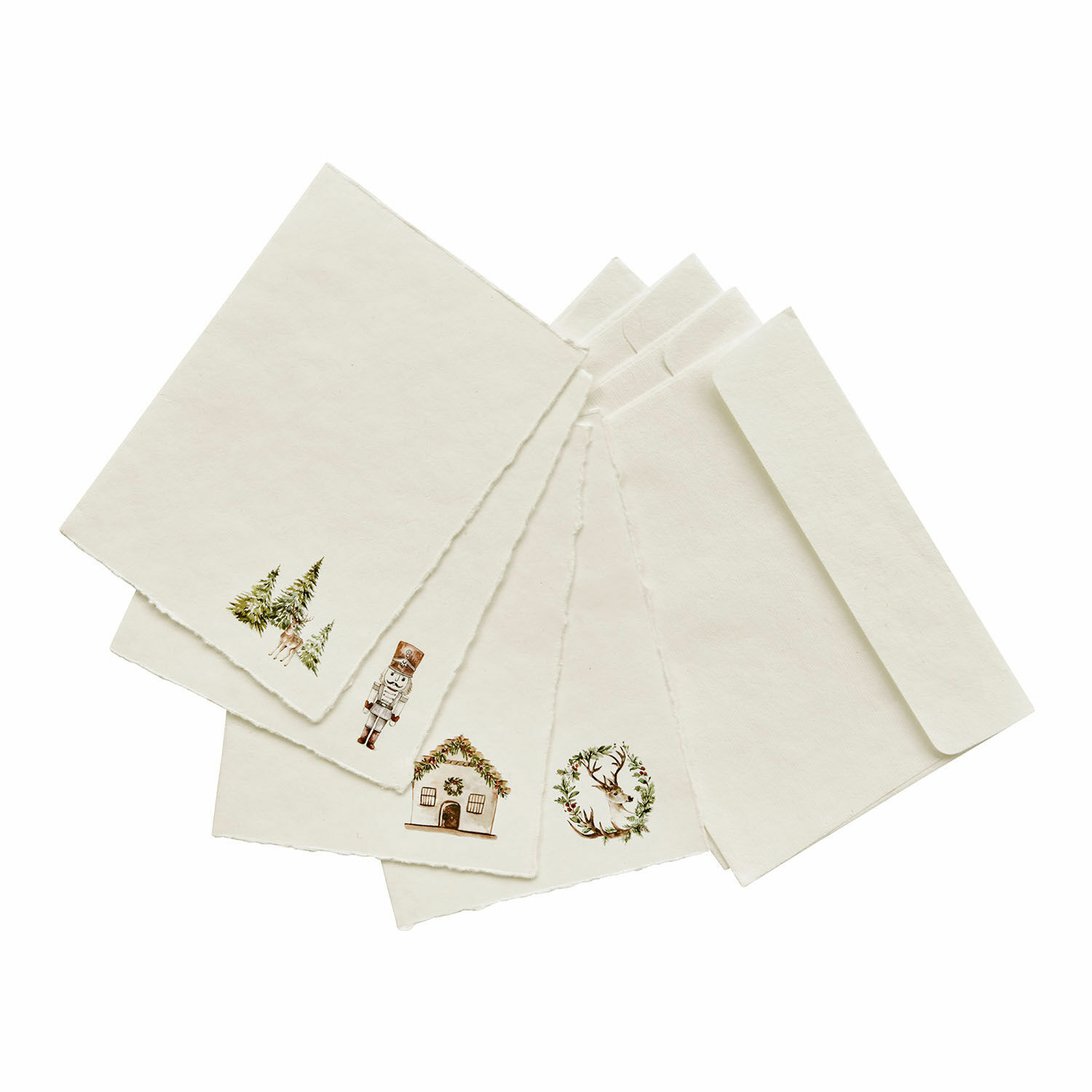 Lot de 4 cartes de vœux Lorandis