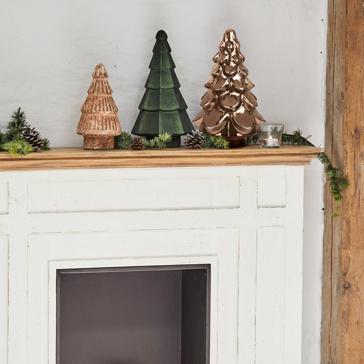 Lot de 3 arbres décoratifs Cheyenne