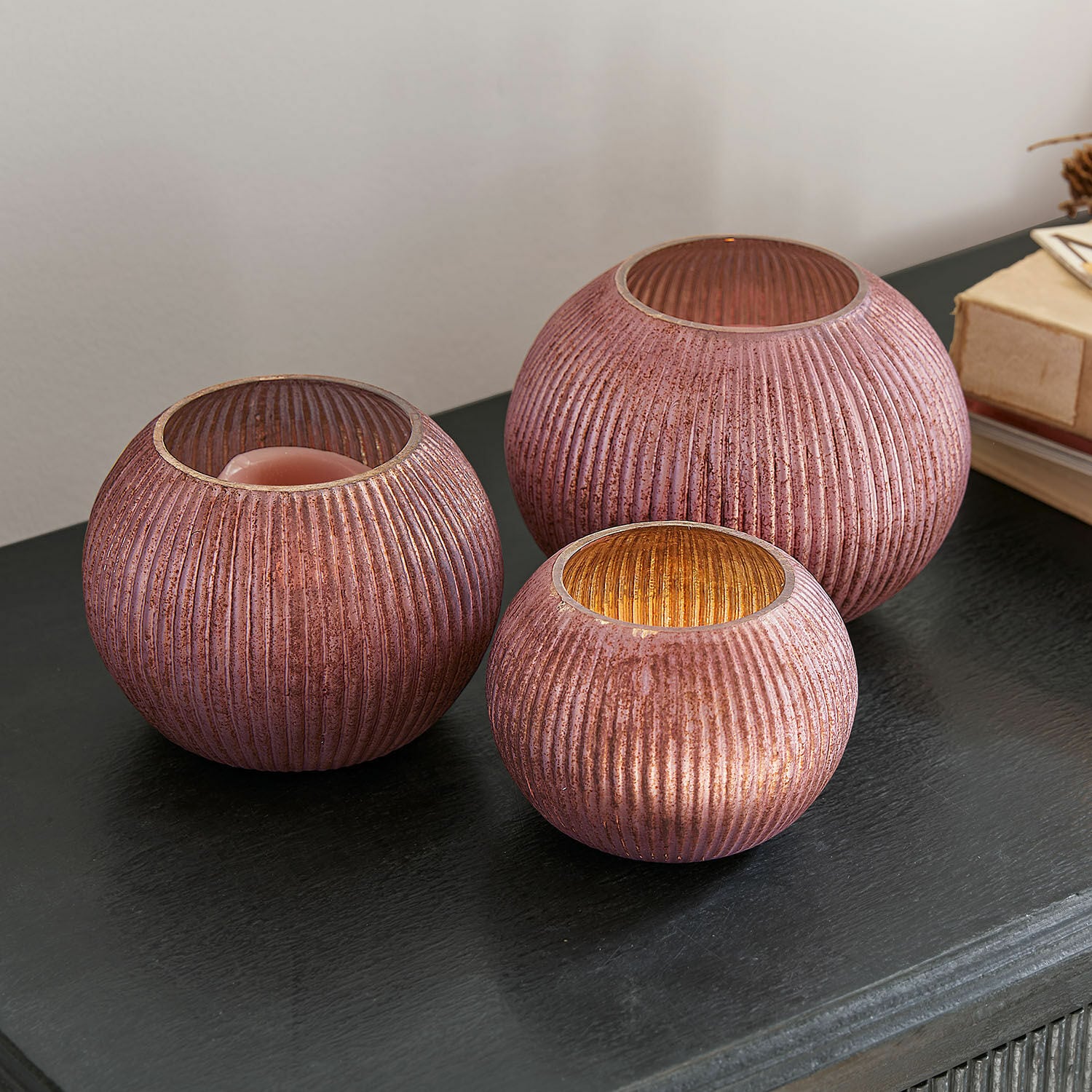 Lot de 3 photophores Jalimeen