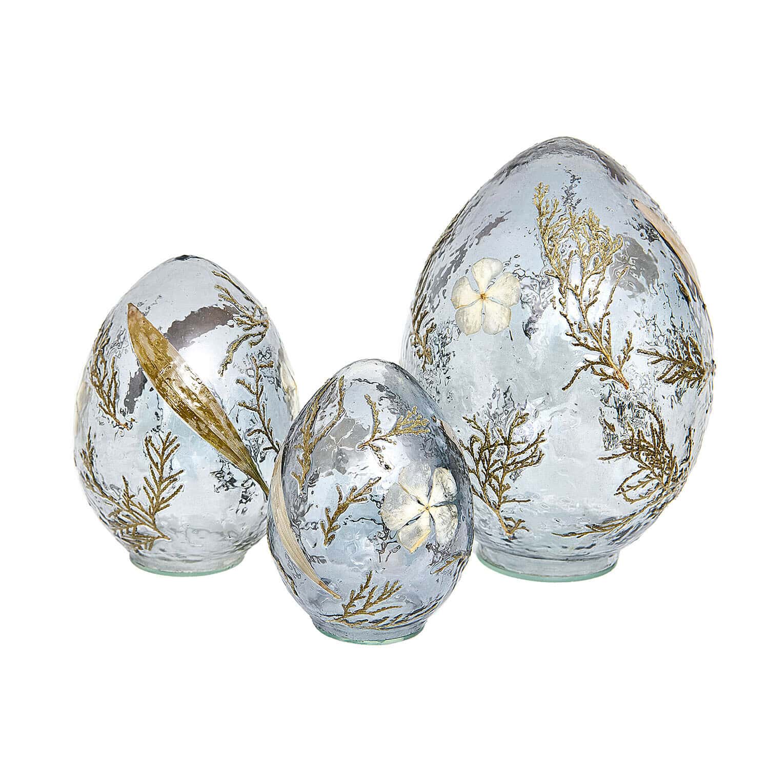 Lot de 3 œufs décoratifs Lunavelle