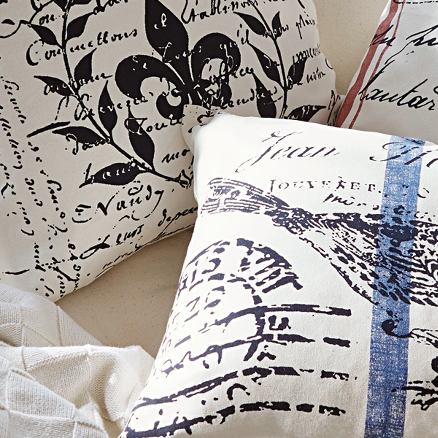Lot de 3 housses de coussins Lenette