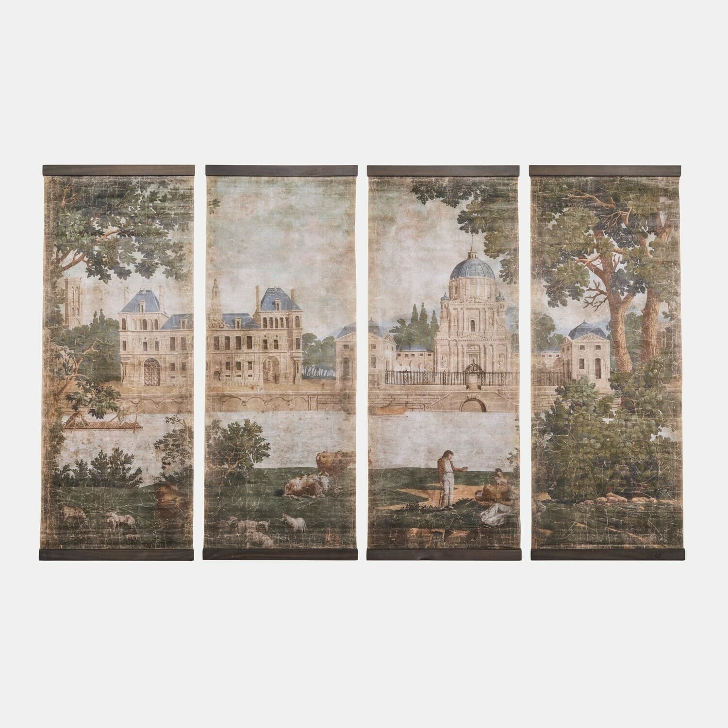 Lot de 4 tableaux Giottoini