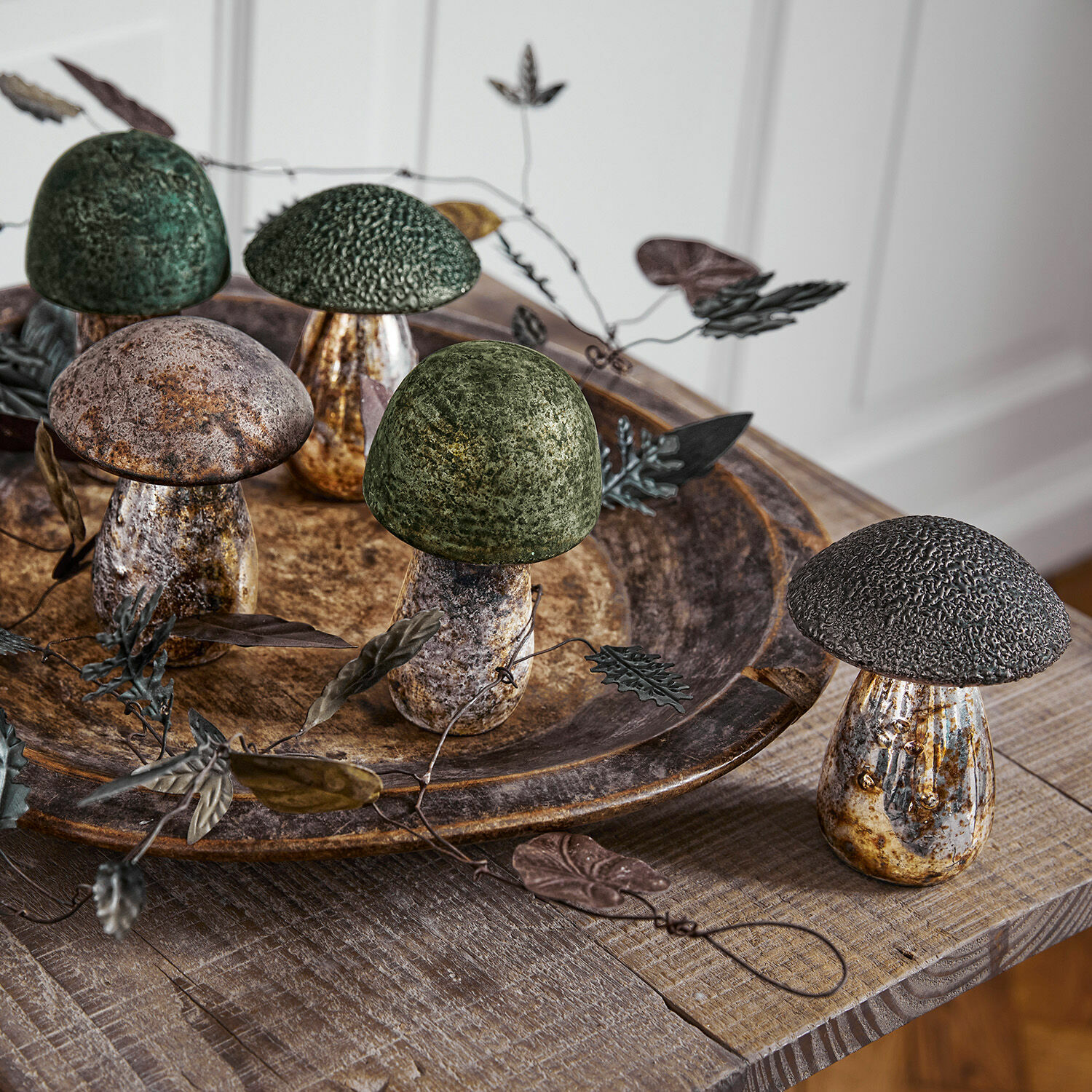 Lot de 5 champignons décoratifs Grana