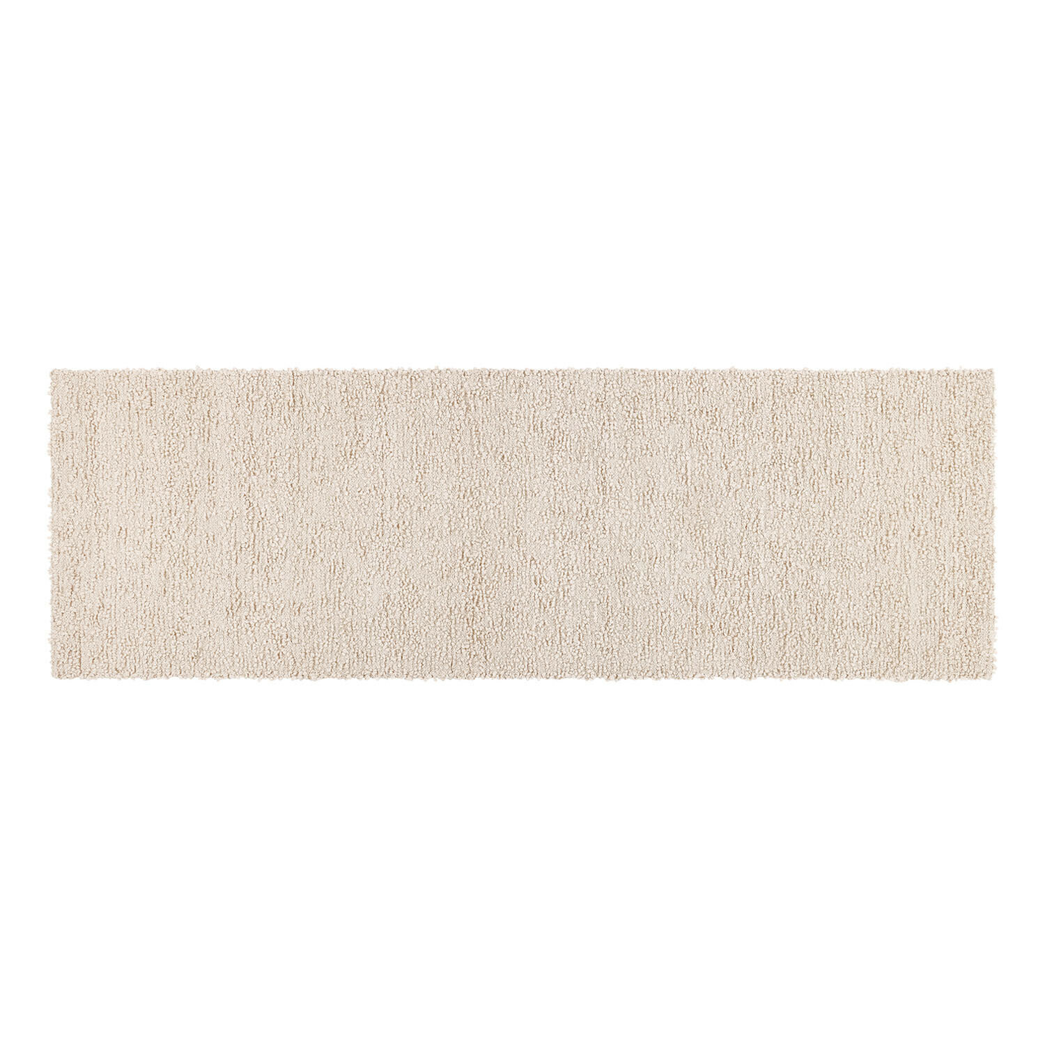 crème Tapis couloir crème Kaleema à texture douce, parfait pour décorer et apporter du confort intérieur