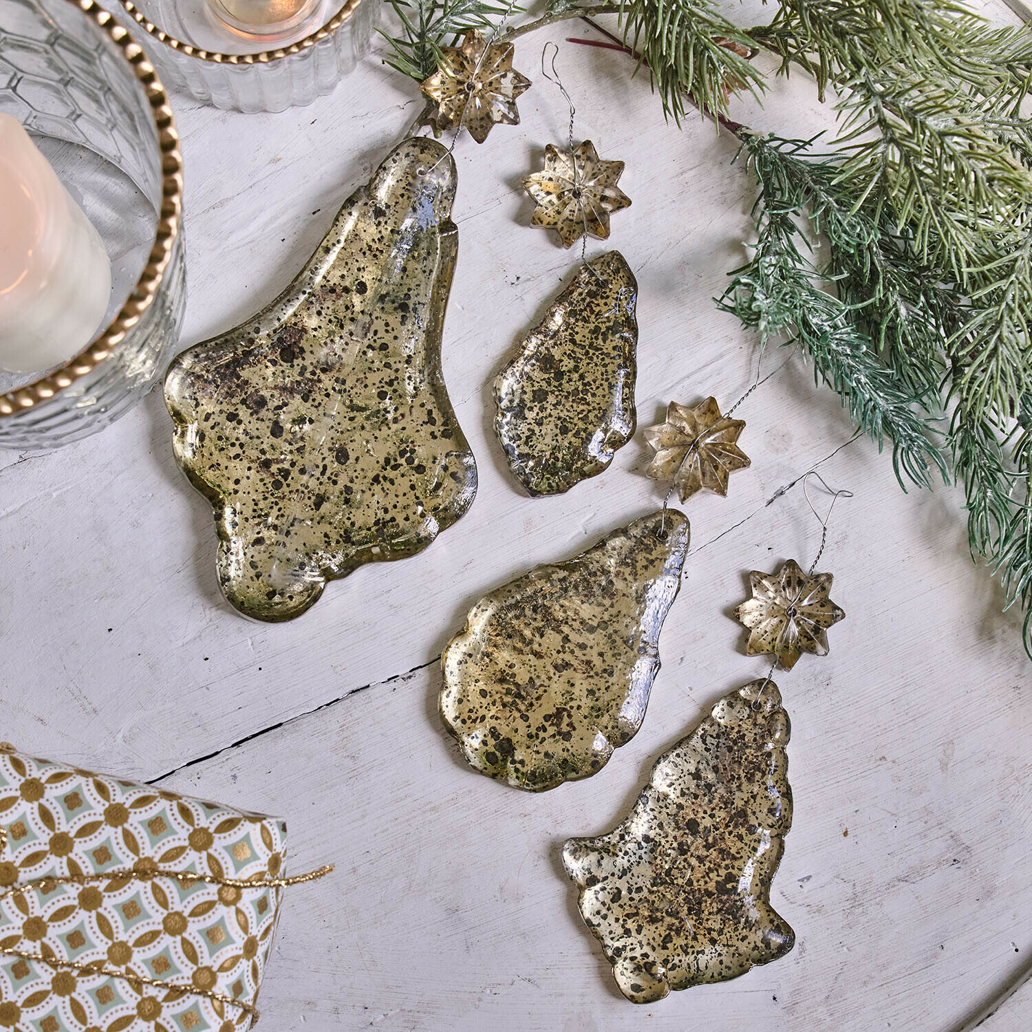 Décorations de Noël, set de 4 Dolenza