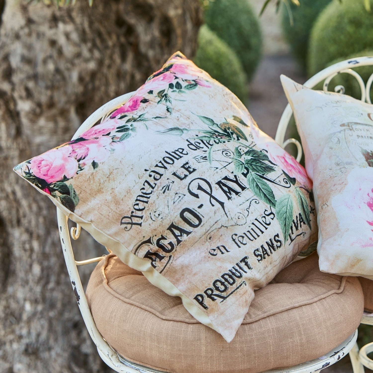 Lot de 2 housses de coussin Fiorina