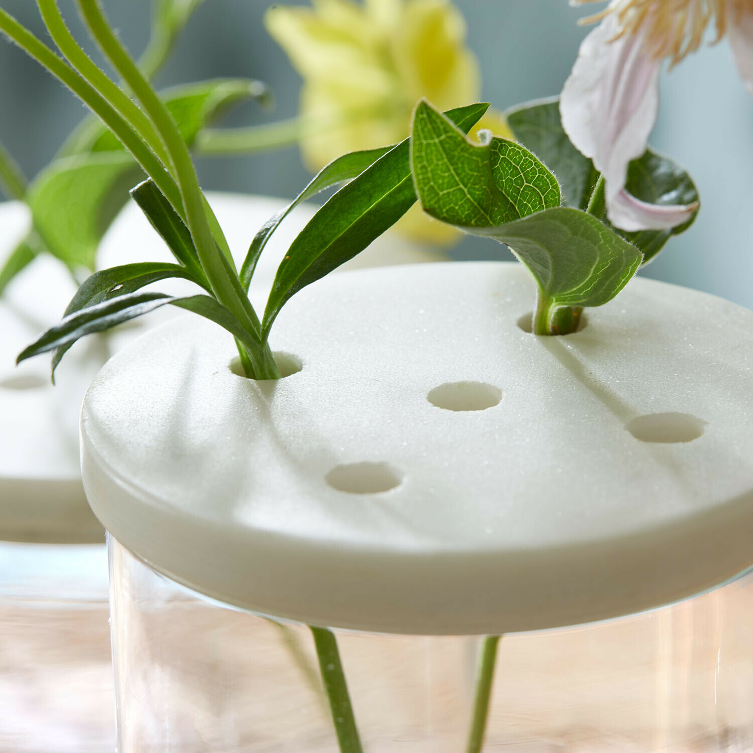 Lot de 2 pots en verre Rosanella