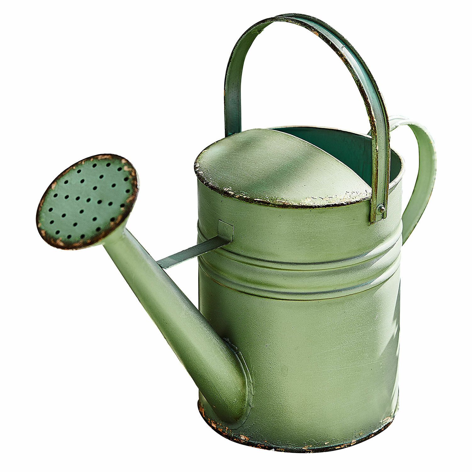 Arrosoir Elliana Arrosoir en métal vert avec poignée et bec pour arroser les plantes de jardin