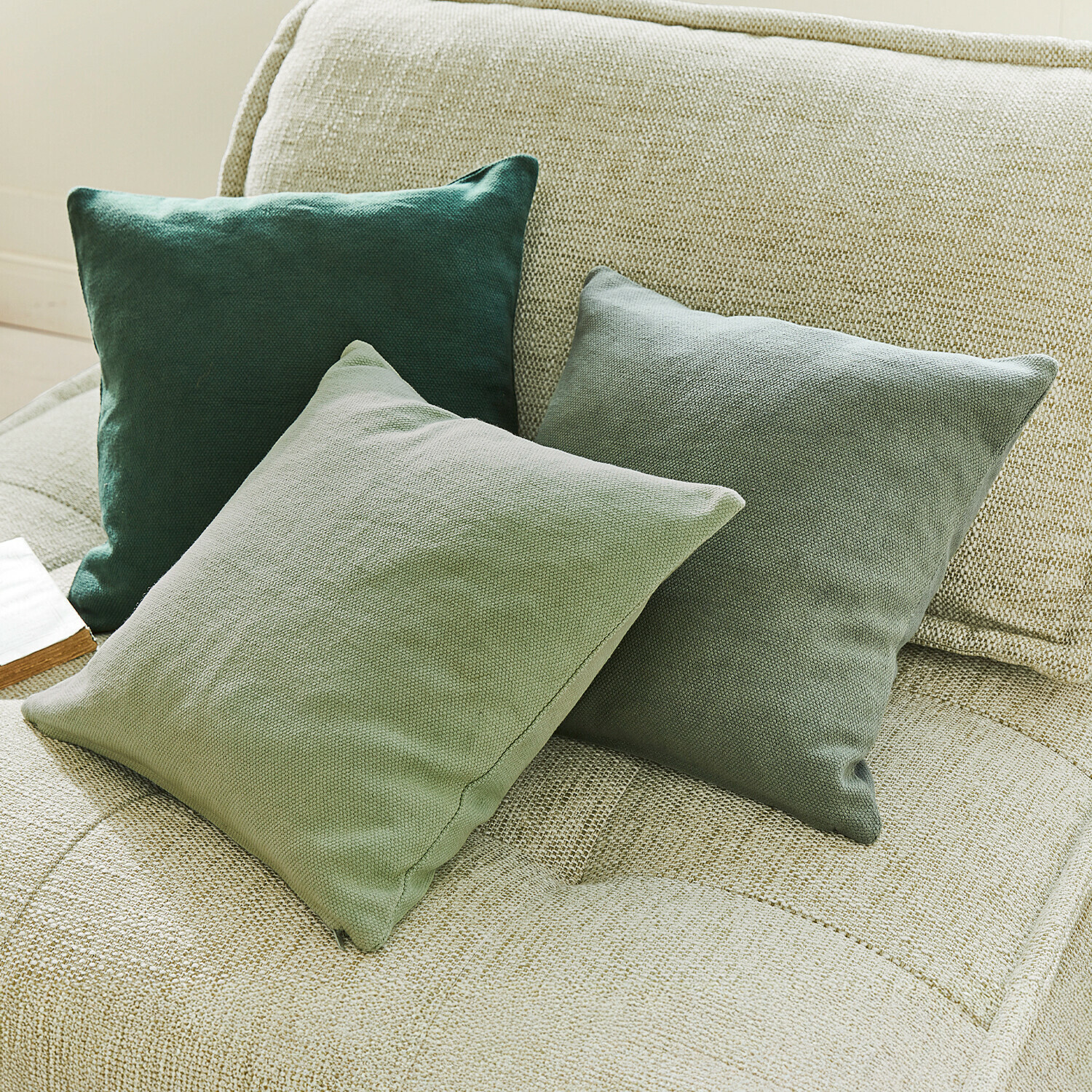 Lot de 3 housses de coussins Alienor