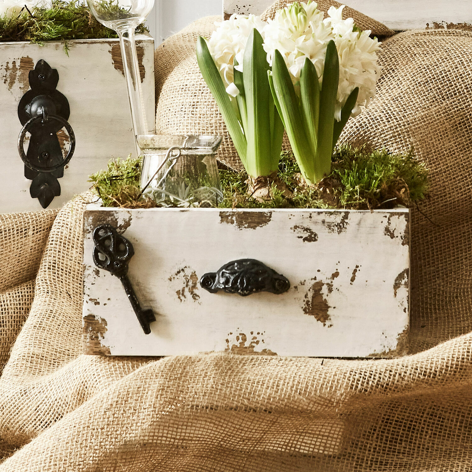 Lot de 3 caisses décoratives Gorik