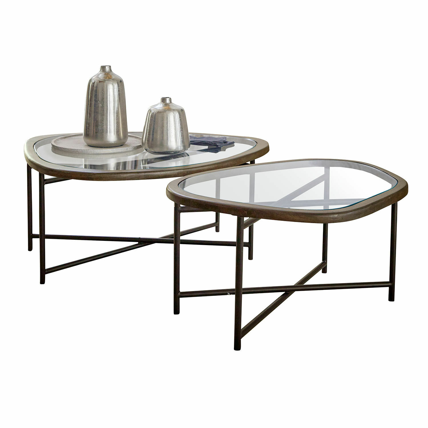 Lot de 2 tables basses Kembria