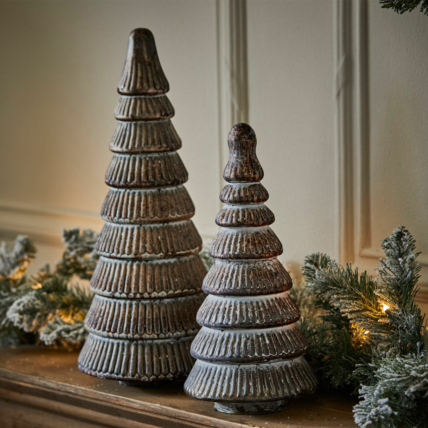 Lot de 2 sapins décoratifs Clarmond