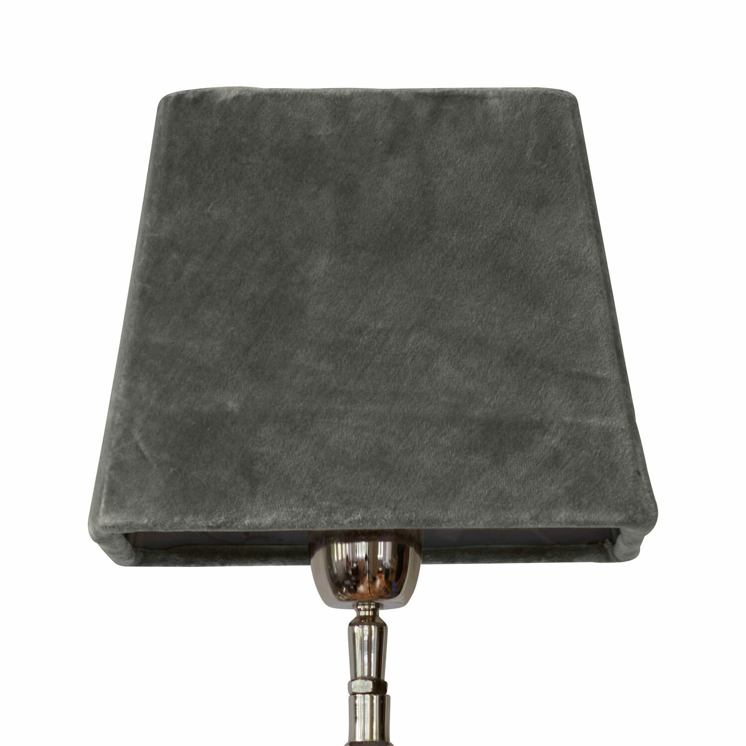 gris Abat-jour gris Linderas en tissu doux pour lampe de table, design moderne d'éclairage intérieur