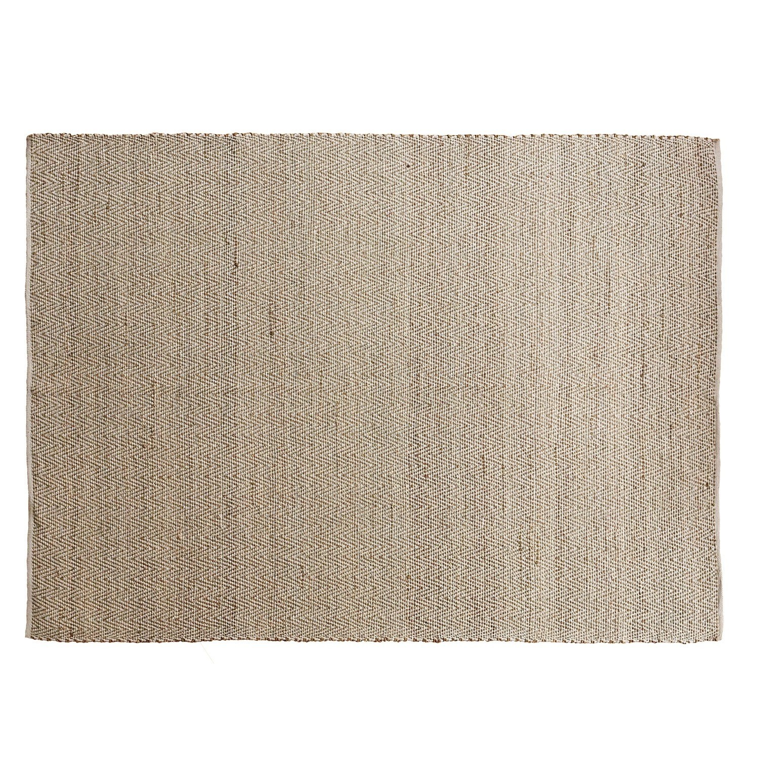 Tapis Jonesboro Tapis beige en matériau naturel avec motif discret, parfait pour la décoration intérieure et le sol