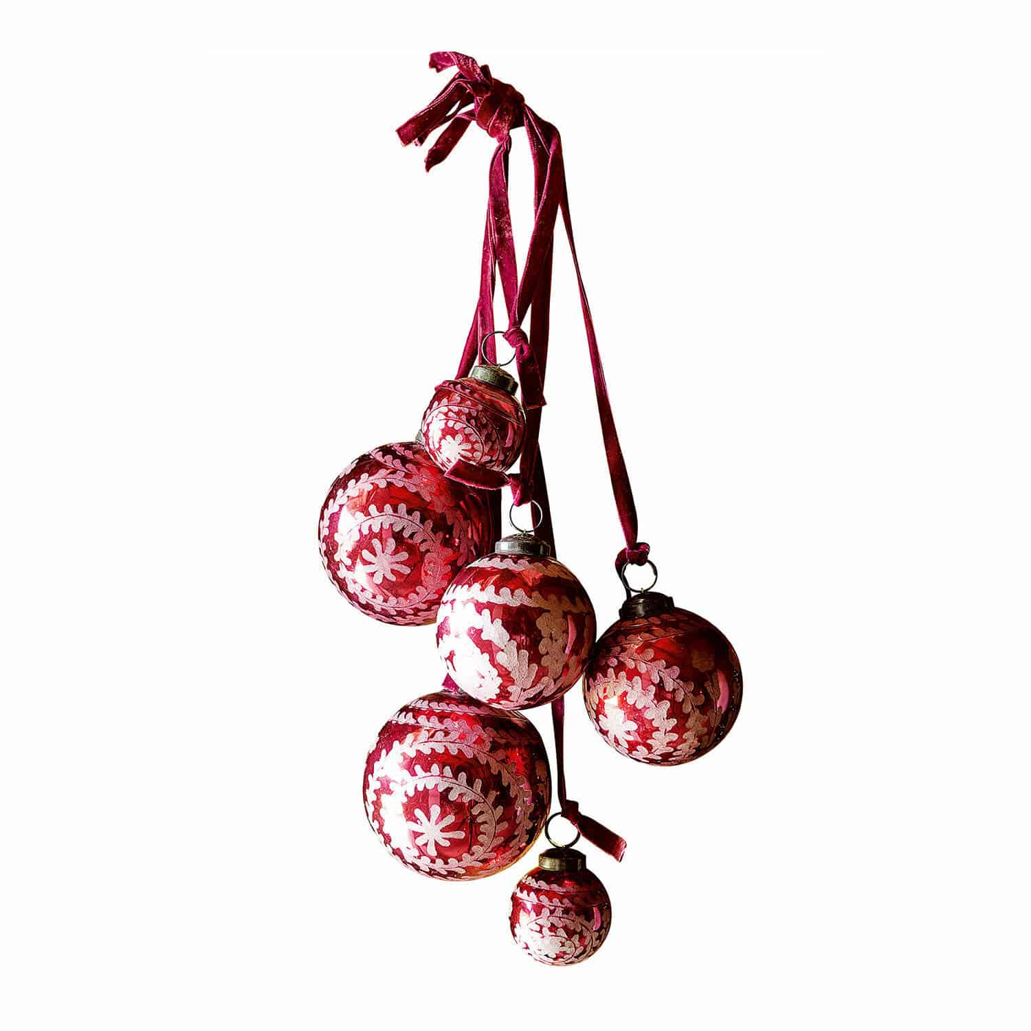 Lot de 6 décorations de Noël Talwyna