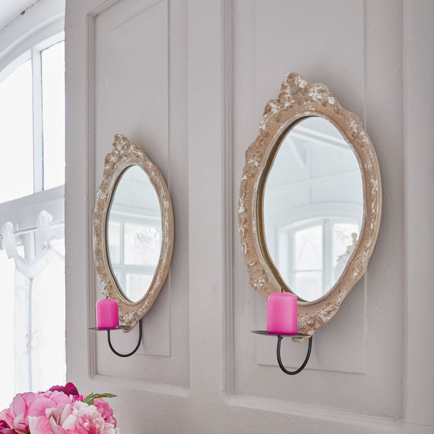 Lot de 2 bougeoirs Tendu