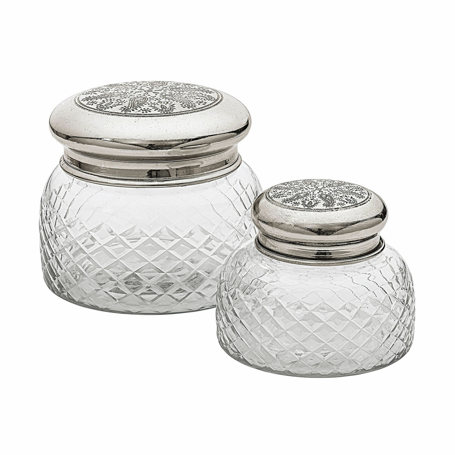 Lot de 2 pots en verre Ballot