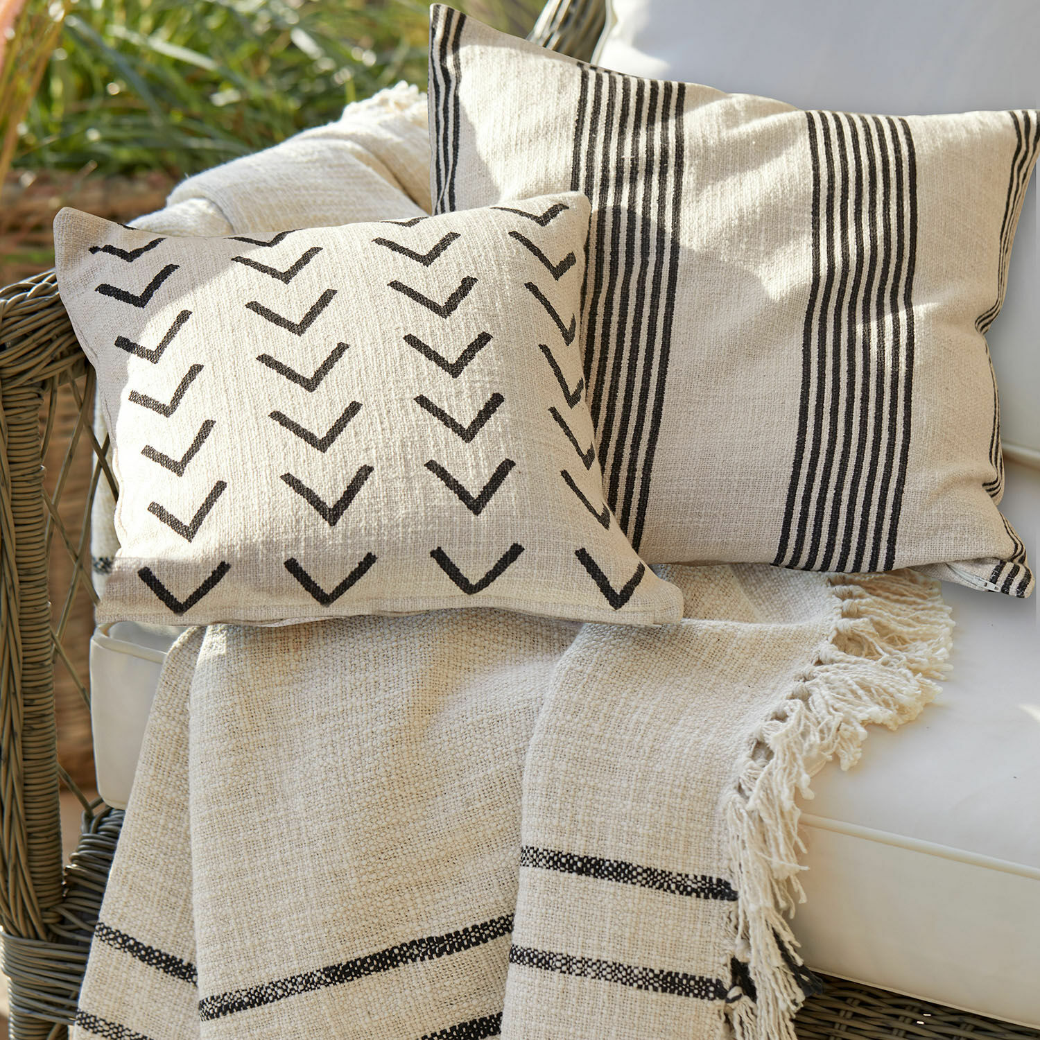 Lot de 2 housses de coussins Philine