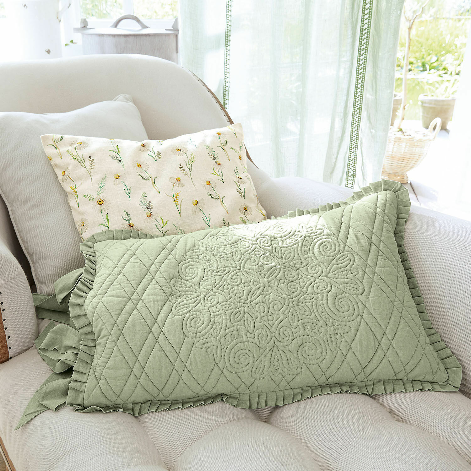 Lot de 2 housses de coussins Lentilly