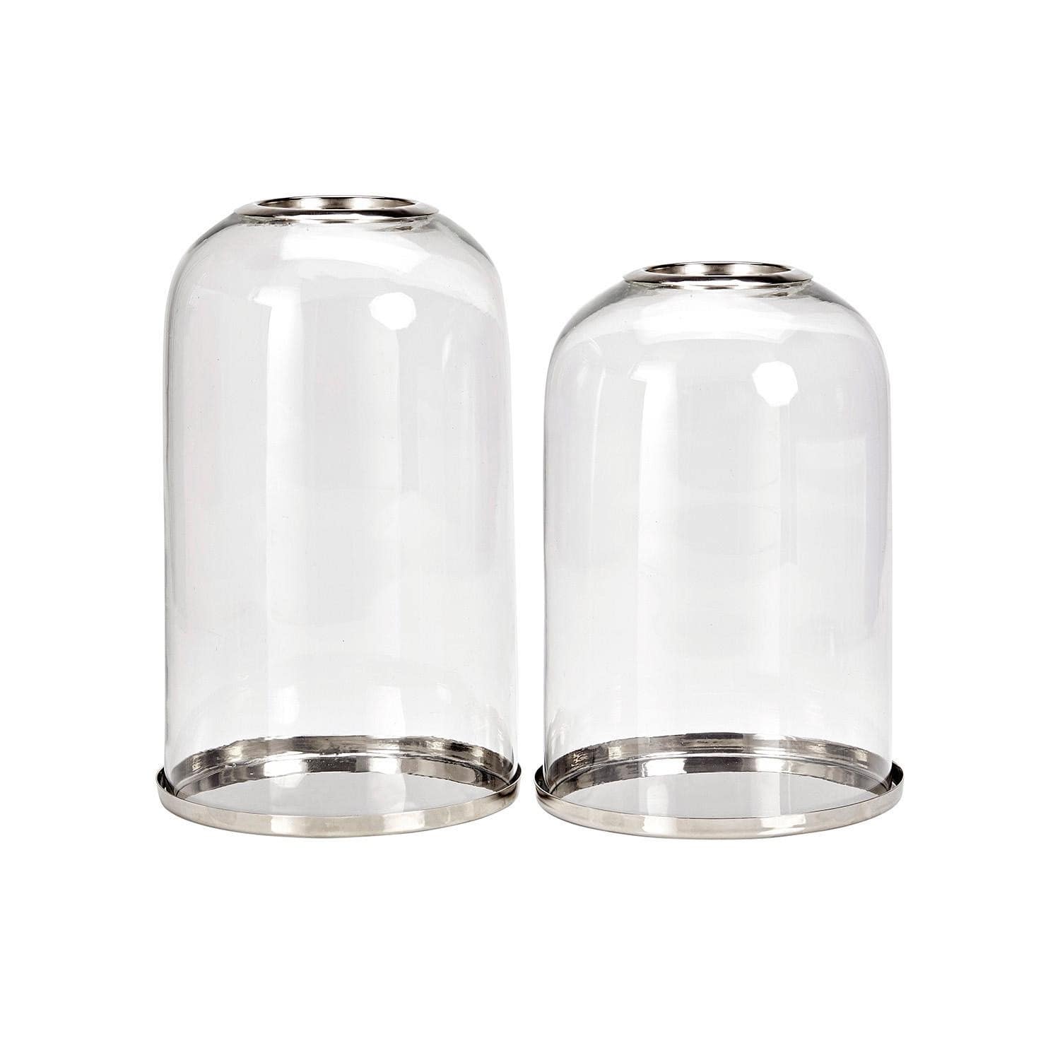 Lot de 2 cloches en verre Locmélar