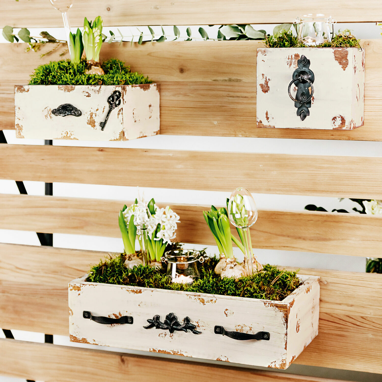 Lot de 3 caisses décoratives Gorik