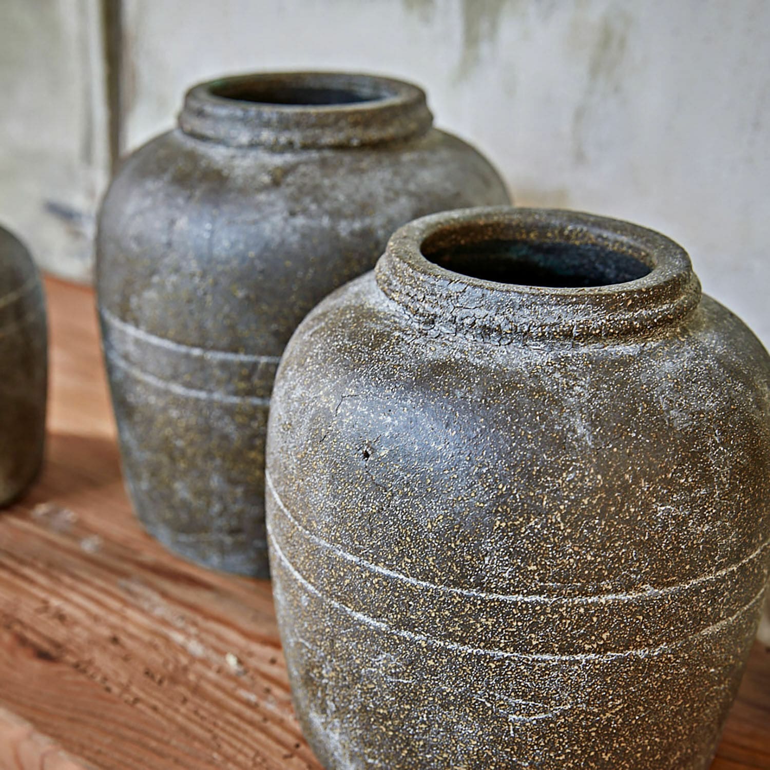 Lot de 3 vases Shiva