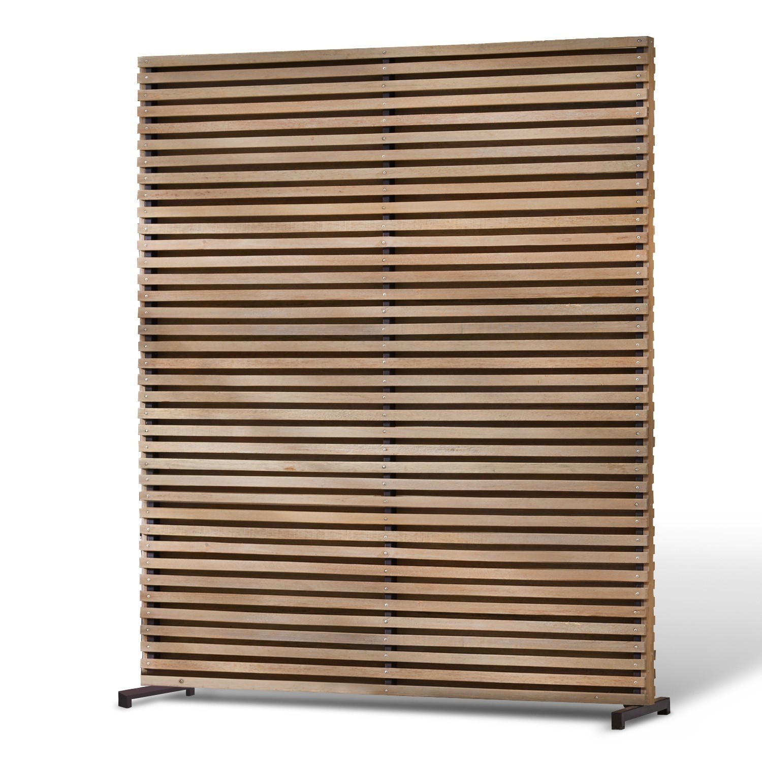 marron vieilli Paravent Derby en bois couleur gris antique, cloison moderne pour intérieur et bureau
