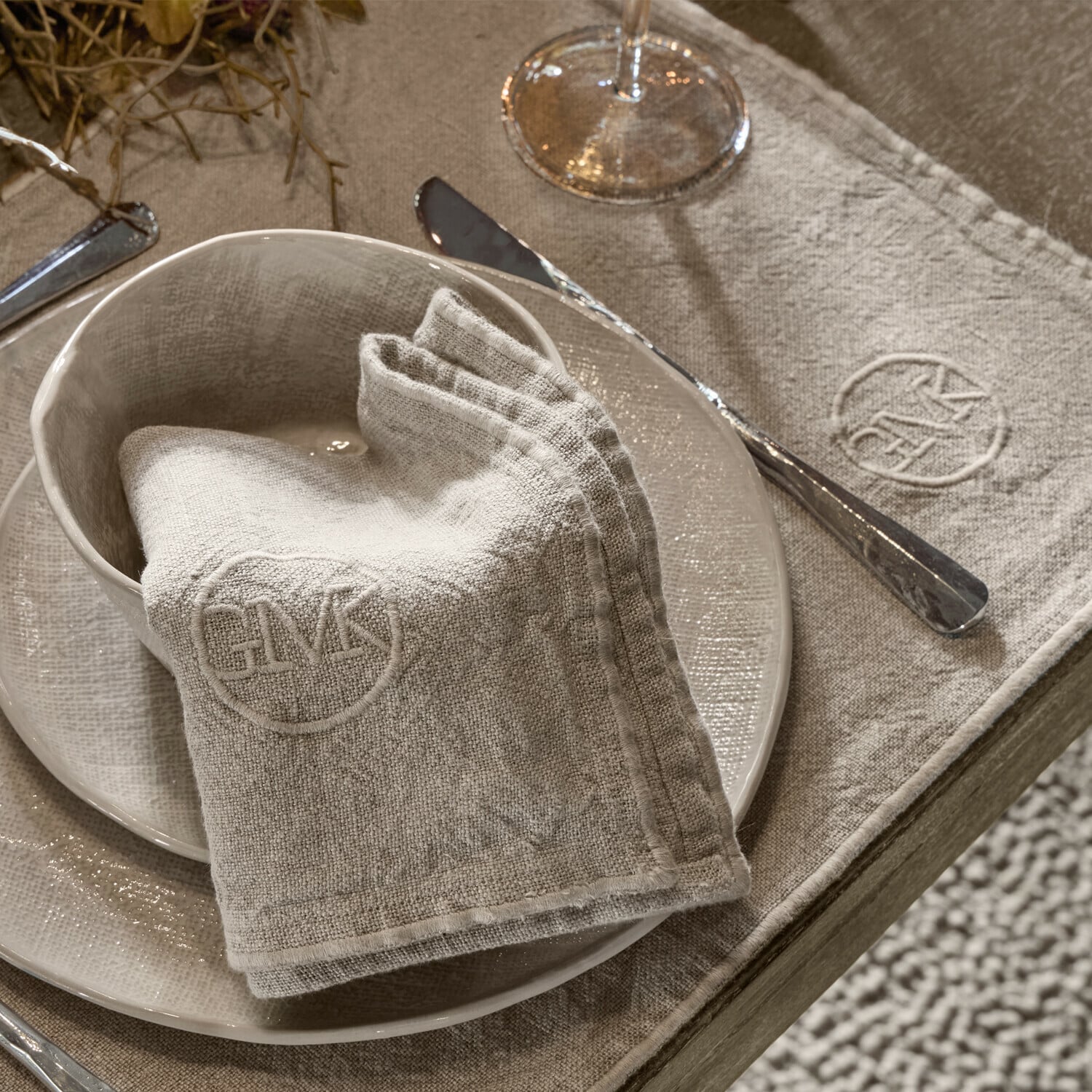 Lot de 4 serviettes Bloomsdale