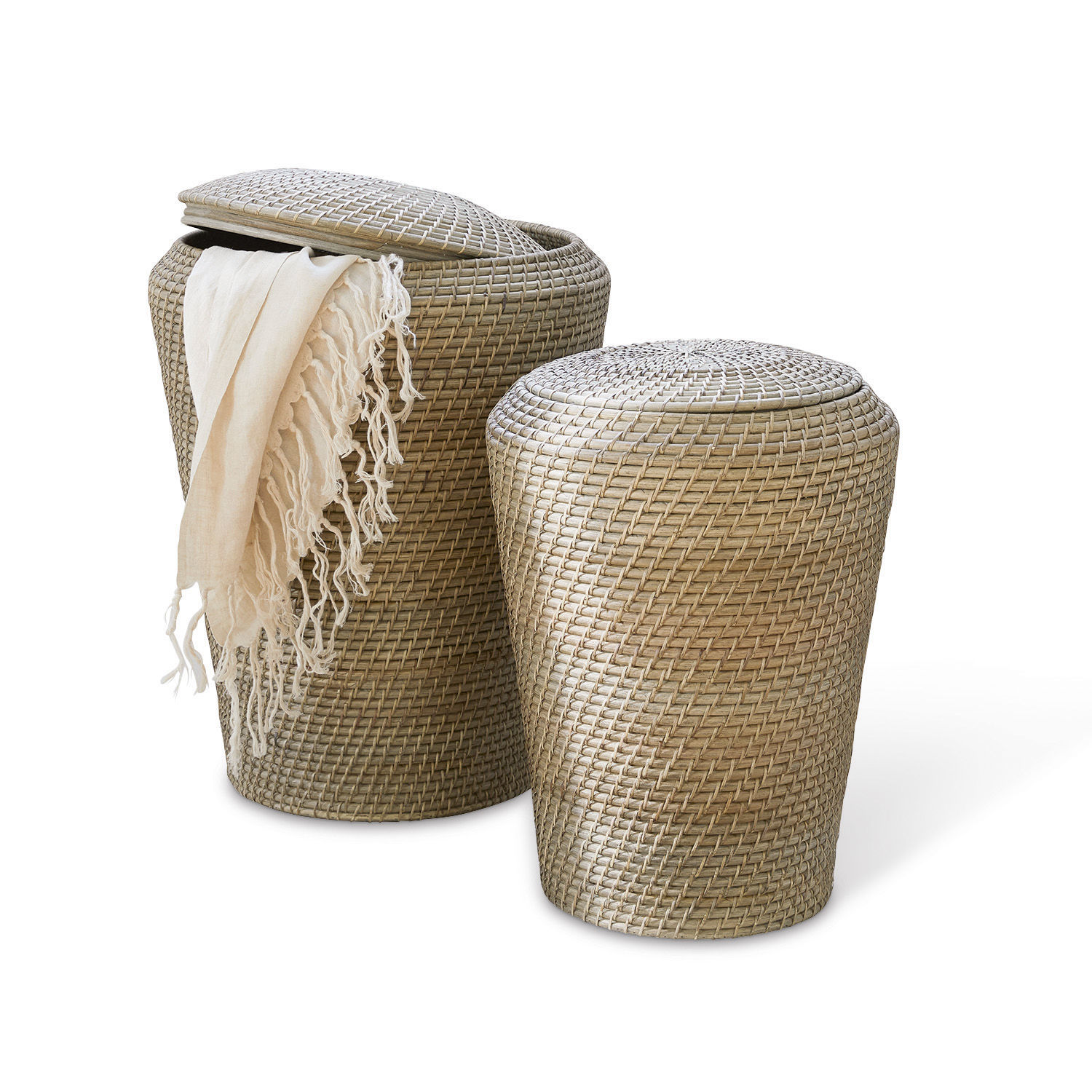 Lot de 2 paniers à linge Nora
