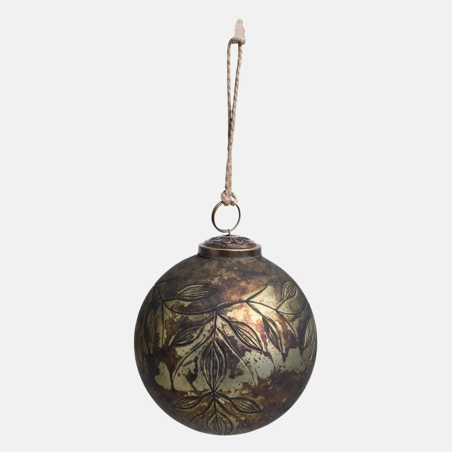 Lot de 6 boules de Noël Goldenblist
