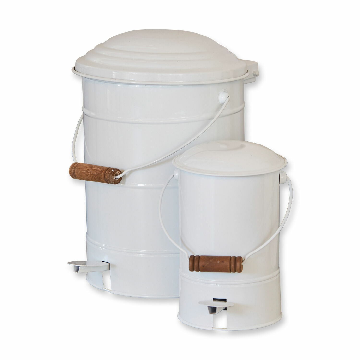 Lot de 2 poubelles Pernell