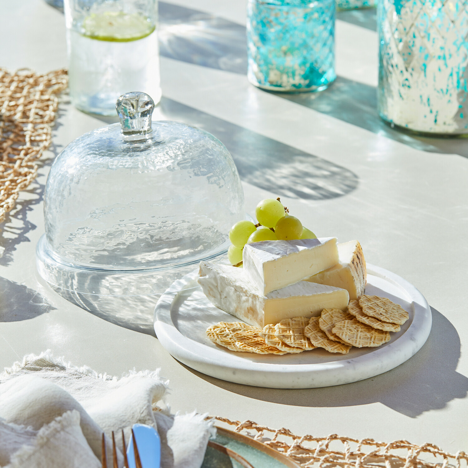 Cloche en verre avec plateau Barnsdale