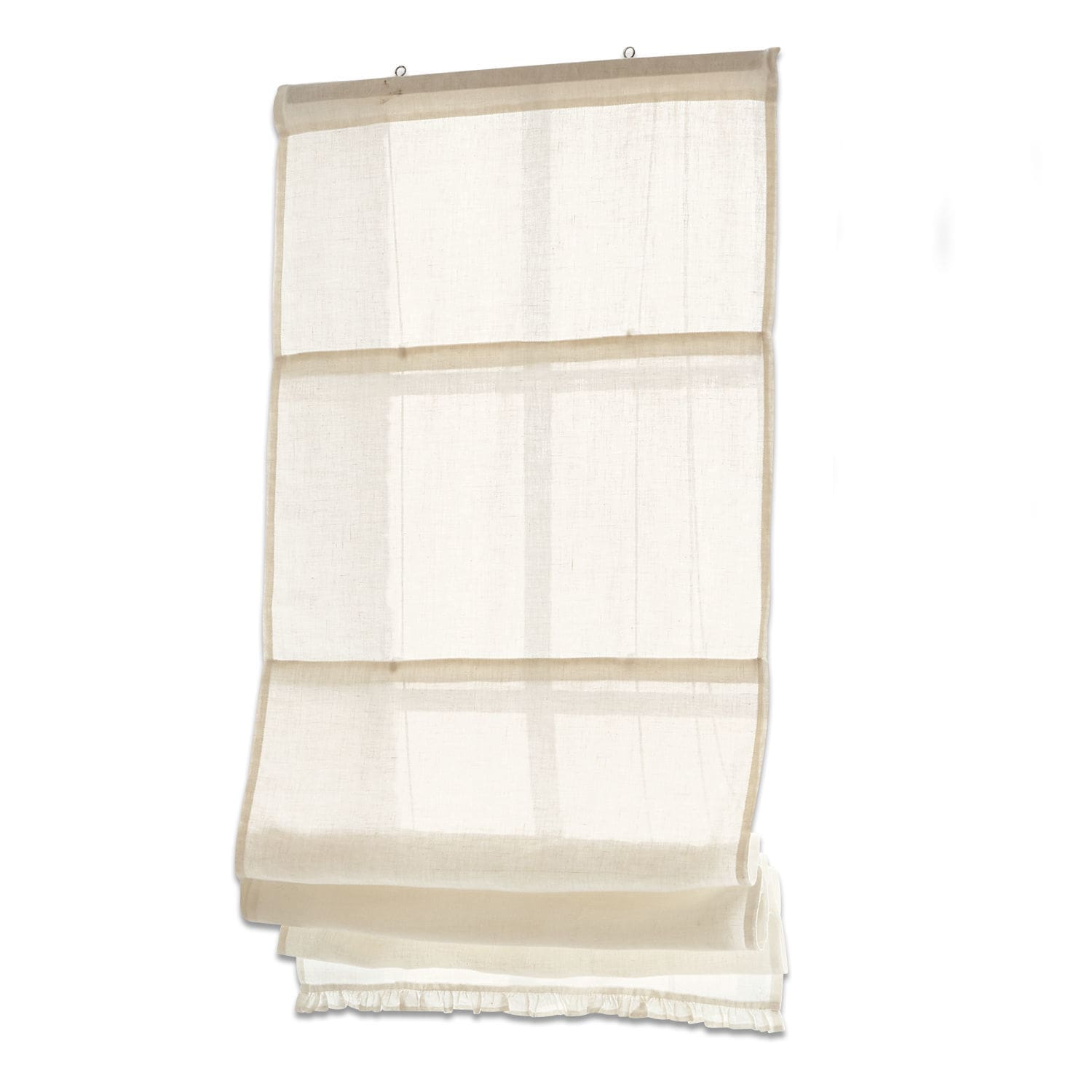 Store bateau Dercy Store bateau beige en tissu léger, rideau décoratif pour fenêtre de salon