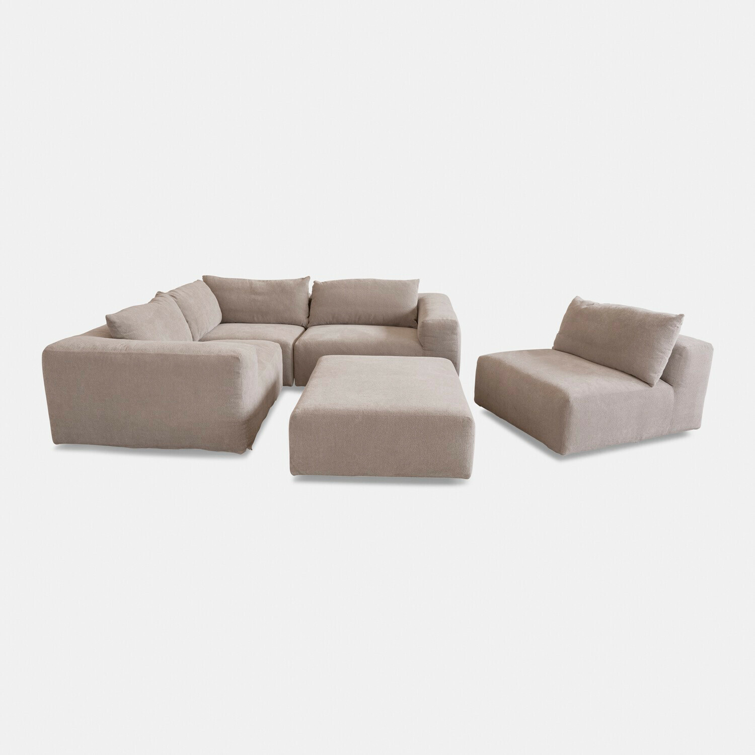 Modulsofa mit Hocker Northcombe