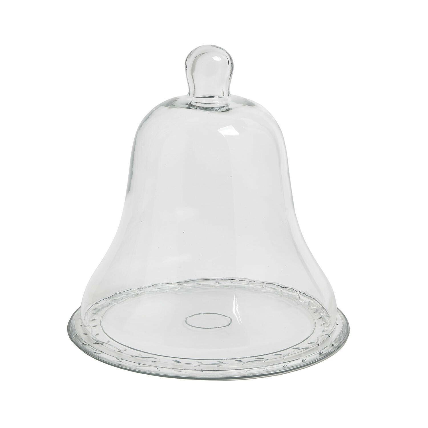 Cloche en verre avec plateau Maison d'Éclat
