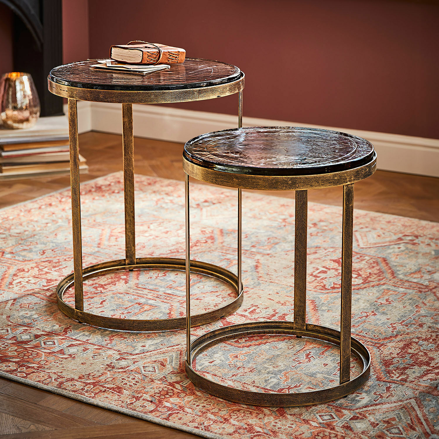 Lot de 2 tables d'appoint Beautisse
