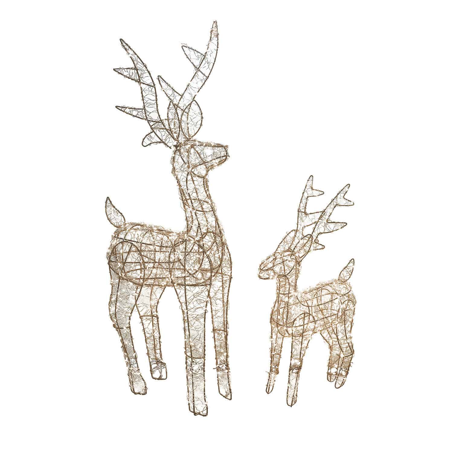 Lot de 2 cerfs lumineux Lovili